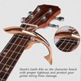 thumbnail image 3 of Capo shark guitar Capo zinc alloy Kapo for acoustic and electric guitars, ukulele, banjo, mandolins, 3 of 4