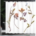 thumbnail image 4 of Ambesonne Flower Shower Curtain, Lilacs Daisises Tulips, 69"Wx75"L, Multicolor, 4 of 5