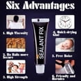 thumbnail image 3 of Nomeni Kitchen Cleaning Supplies 3Pcs Glass Glue Polymer Metal Adhesive Sealant Fix Quick Drying Glue, 3 of 5