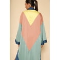 thumbnail image 5 of Miss Sparkling Women's Long Satin Kimono Robe Color Block Open Front Cardigan Bohemian Lightweight Duster Coat S-XL, 5 of 5