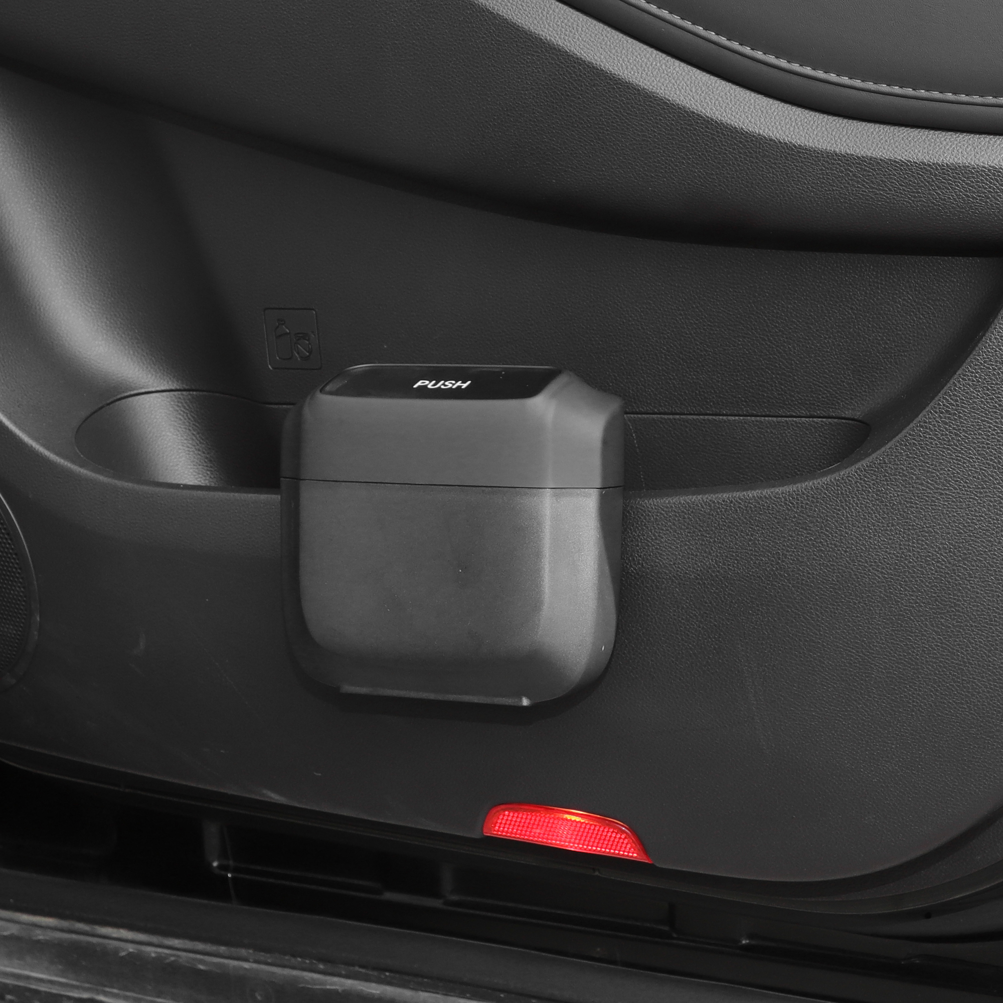 Unique Bargains Car Trash Can Hanging 6.3 x 2.4 x 5.9 Inch Plastic Black