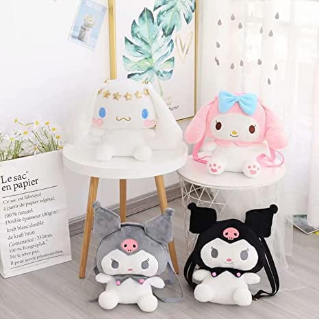 Cute Backpack Kawaii Plush Kuromi My Melody Cinnamoroll Cute Cartoon Pillow  Doll Stuffed Soft Plushies Bag Doll - Walmart.com