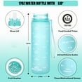 thumbnail image 6 of Oldley Leak-Proof 17 oz Kid Water Bottle With Straw Lid And Strap for School, Mint Green, 6 of 6