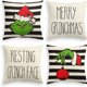thumbnail image 1 of Juego de 4 piezas de nueva funda de almohada de lino de Navidad Grinch, decoración navideña creativa, funda de almohada para cabecera, decoraciones navideñas para el hogar oso de fresa Electrónica, 1 of 4