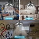 thumbnail image 1 of LED Garage Lights-Mini Ceiling Lights with 6 Adjustable Panels Deformable Fan Lamp Celling 100-265V 1500LM 6500K E27/E26 for Attic, Basement, 1 of 5