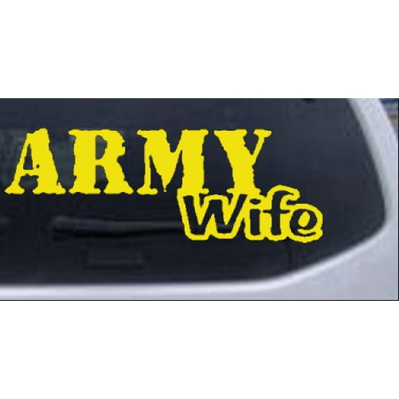 Army Wife Car or Truck Window Decal Sticker