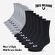 thumbnail image 2 of Pack de 12 calcetines True Religion Mid Crew para hombre, tallas 8-12, 2 of 7