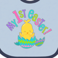 thumbnail image 4 of Inktastic My First Easter Cute Chick Just Hatched Boys or Girls Baby Bib, 4 of 4