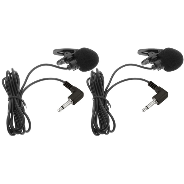 Micrófono de solapa Akingdleo S6 portátil de 3,5 mm, 2 piezas