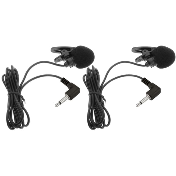Micrófono de solapa Akingdleo S6 portátil de 3,5 mm, 2 piezas