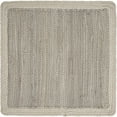 thumbnail image 4 of Ox Bay Zest Set of 4 Cotton Placemats, Gray/Cream Bordered, 4 of 4
