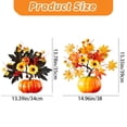thumbnail image 4 of CoreLiving Halloween Pumpkin Decor Artificial Fall Flowers Table Centerpiece Arrangements for Home Indoor Harvest Autumn Kitchen Living Room Display, 4 of 10