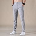 thumbnail image 5 of Spring Summer New Men's Casual Pants Men's Thin Pants Slim Fit Work Elastic Waist Jogging Pants Men's Plus Size 28-38, 5 of 6
