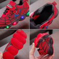 thumbnail image 1 of Zapatos deportivos para niños Spiderman Zapatillas de deporte iluminadas Niños Led Zapatos luminosos para Boysblack28, 1 of 1