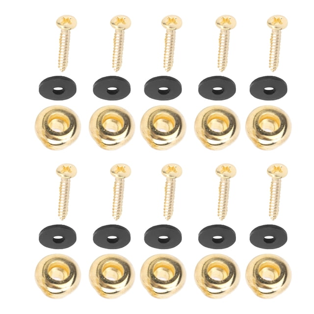 Guitar End Button, Easy To Install And Use Easy To Carry Light In Weight Guitar Strap Lock, Durable Zinc Alloy Material For Bass Guitar Gold,Silver,Black