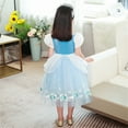 thumbnail image 3 of KAWELL Princess Blue Costume Fancy Costume Princess Dress Halloween Party Role Play with Sleeves, 3 of 7