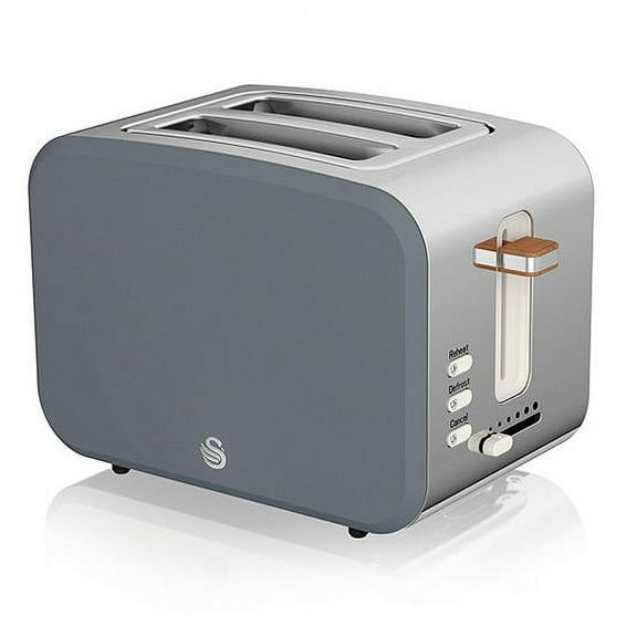 Swan Nordic 2 Slice Toaster, Grey