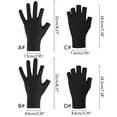 thumbnail image 3 of UV for Driving Gloves Fingerless Gloves Non Slip Outdoor Gloves for Women Men 2 Fingers Cut Gloves, 3 of 8
