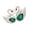 Green, variant on Elegant Small Swan Brooches with Rhinestones Unique Swan Pin Unisex Pins