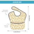 thumbnail image 4 of Susaid Peanuts3 Print Bibs for Babies Toddlers Adjustable Waterproof Free Soft Durable Bibs for eating with Large Pocket Food Catcher, 4 of 8
