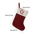 thumbnail image 4 of Xuniizn Personalized Christmas Stockings with Initials - Custom Embroidered Stocking Set, Luxury Velvet Xmas Stockings for Family, Holiday Christmas Decorations, Red, New Model Q, 4 of 4