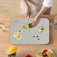 thumbnail image 4 of Christmas Gifts for Kitchen Household Cutting Board Kitchen Cutting Board Fruit Cutting Board Double-sided Cutting Board Multifunctional Cutting Board Three Sizes Available New, Gray, 4 of 6