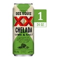 thumbnail image 7 of Dos Equis Chelada Lime & Salt Mexican Lager Beer, Single 24 fl oz Can, 7 of 7