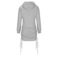 thumbnail image 4 of Maean Women's Casual Sweatshirt Dresses Trendy Hoodie Long Sleeve Pullover Bodycon Drawstring Tunic Warm Dress, 4 of 5