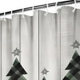 thumbnail image 3 of Shower Curtain for Bathroom Merry Christmas Wood Plank Star Shower Curtains Waterproof Simple Bathroom Curtains Hooks Included,72x72Inch, 3 of 5