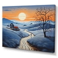 thumbnail image 2 of Designart "Countryside Twilight Blues horizon II" Countryside Canvas Print, 2 of 5