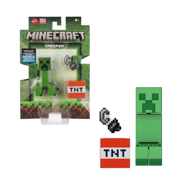 Figura de Acción Mattel Minecraft Creeper 3.25 Pulgadas