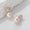 Pink, variant on Elegant Luxury Pearl Stud Earrings for Women - Vacuum Electroplated 18K Gold, Versatile and Sophisticated
