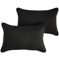thumbnail image 3 of Sunbrella Black Indoor/ Outdoor Pillow Set 12 in x 24 in, 3 of 5