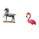 thumbnail image 5 of Figura de caballo, escultura de animal, estatua de estaca de jardín coleccionable, figura de flamenco, escultura de resina, material HDPE, adecuada pa, 5 of 8