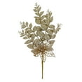 thumbnail image 1 of Holiday Time Pick De Feuilles Dorées Et Poinsettia 17", 1 of 4