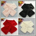 thumbnail image 4 of Women Scarf Creative Cross Solid Color Faux Fur Scarf Collar Scarf Neck Warmer, 4 of 5