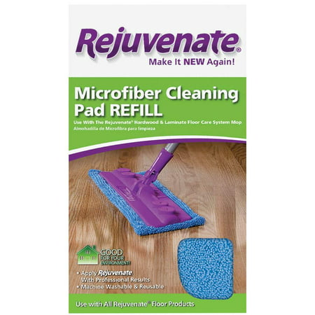 Rejuvenate Microfiber Cleaning Pad Refill Fits Hardwood & Laminate Floor Care System Mop â?? Use with all Rejuvenate Floor Cleaning and Restoration (Best Product To Clean Laminate Floors)