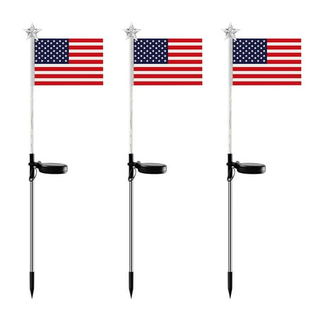 

World Cup decorations Home Decoration Solar American Flag Light Yard Light Home Garden Courtyard Decor Clearance sale