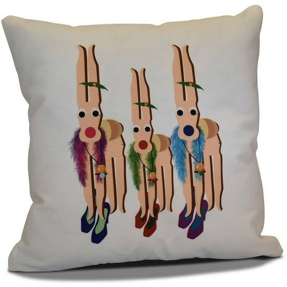 Simply Daisy 16" x 16" Merry Angels Geometric Print Pillow