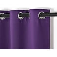 thumbnail image 3 of Window treatment curtain thermal insulated blackout size 28" wide X 36" length for kitchen bathroom décor short window 1 panel purple color top grommet K30, 3 of 3