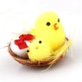 thumbnail image 2 of Bouanq 12Pcs Small Easter Chenille Chicks Fuzzy Mini Chicks Set Stuffed Plush Chick Doll Toys with Easter Rattan Nest Decor Easter Egg Hunt Bonnet Cake Decor On Clearance, 2 of 7