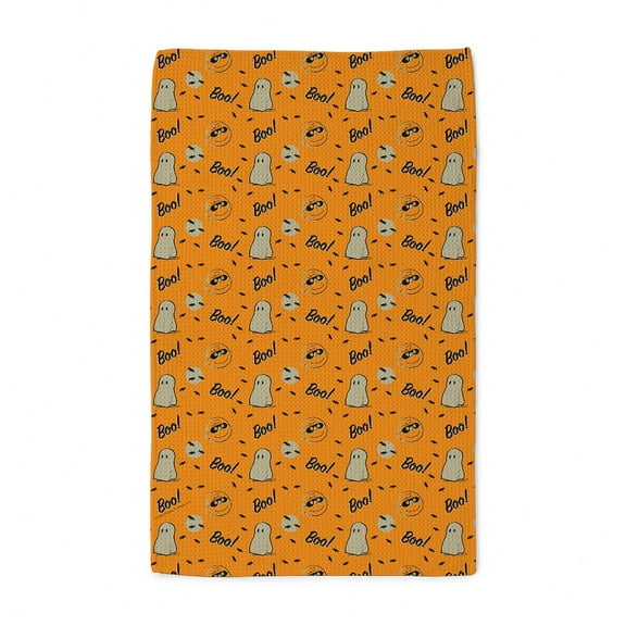CafePress - Charlie Brown Boo Pattern - Tea Towel
