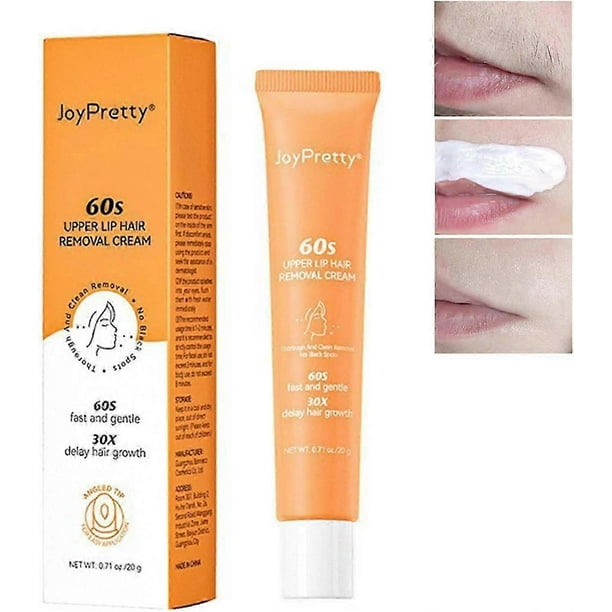 Facial Hair Removal Cream, Upper Lip Hair Removal, Extra Gentle Formula For Face, Painless Fast-Working for Face, Eyebrow, Upper Lip and Chin