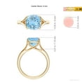 thumbnail image 5 of ANGARA Natural Solitaire 2.7 ct Aquamarine Split Shank Engagement Ring in 14K Yellow Gold for Women (Size-9mm) | March Birthstone, Anniversary, Jewelry Gift for Women | Natural Aquamarine Ring, 5 of 10