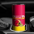 thumbnail image 3 of Football City Classic Team Color Year 20oz Stainless Steel Tumbler with Lid and Straw for Football Fans Men Women Gifts Skinny Travel Cup Keeps Drinks Cold & Hot, 3 of 6
