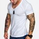thumbnail image 1 of Manga Corta Camisetas Hombre Cuello V Slim Fit Comoda 2 Pcs, 1 of 8