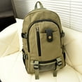 thumbnail image 1 of Sac de Voyage Décontracté Sac d'École Cartable Haute Capacité pour Hommes en Toile de Randonnée Extérieure Multi Poches, 1 of 8