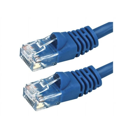 UPC: 0013257013518 | Monoprice – Patch cable – RJ-45 (M) to RJ-45 (M) – 14 ft – UTP – CAT 5e – booted snagless stranded – blue