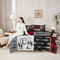 thumbnail image 4 of Feelyou Wildlife Twin Bedding Sets 7pcs, Hunting Theme Bedding Comforter Set, 4 of 7