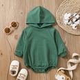 thumbnail image 2 of Zshosam Fall Baby Boy Clothes Newborn Baby Girls Boys Bodysuit Long Sleeve Rompers One Piece Baby Clothes Outfits for Newborn Infant Size 6 9 Months,(Green 6-9 Months), 2 of 6